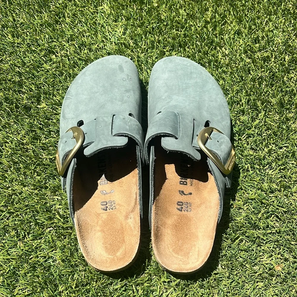 BIRKENSTOCK BIG BUCKLE Boston Clogs! - Picture 4 of 10